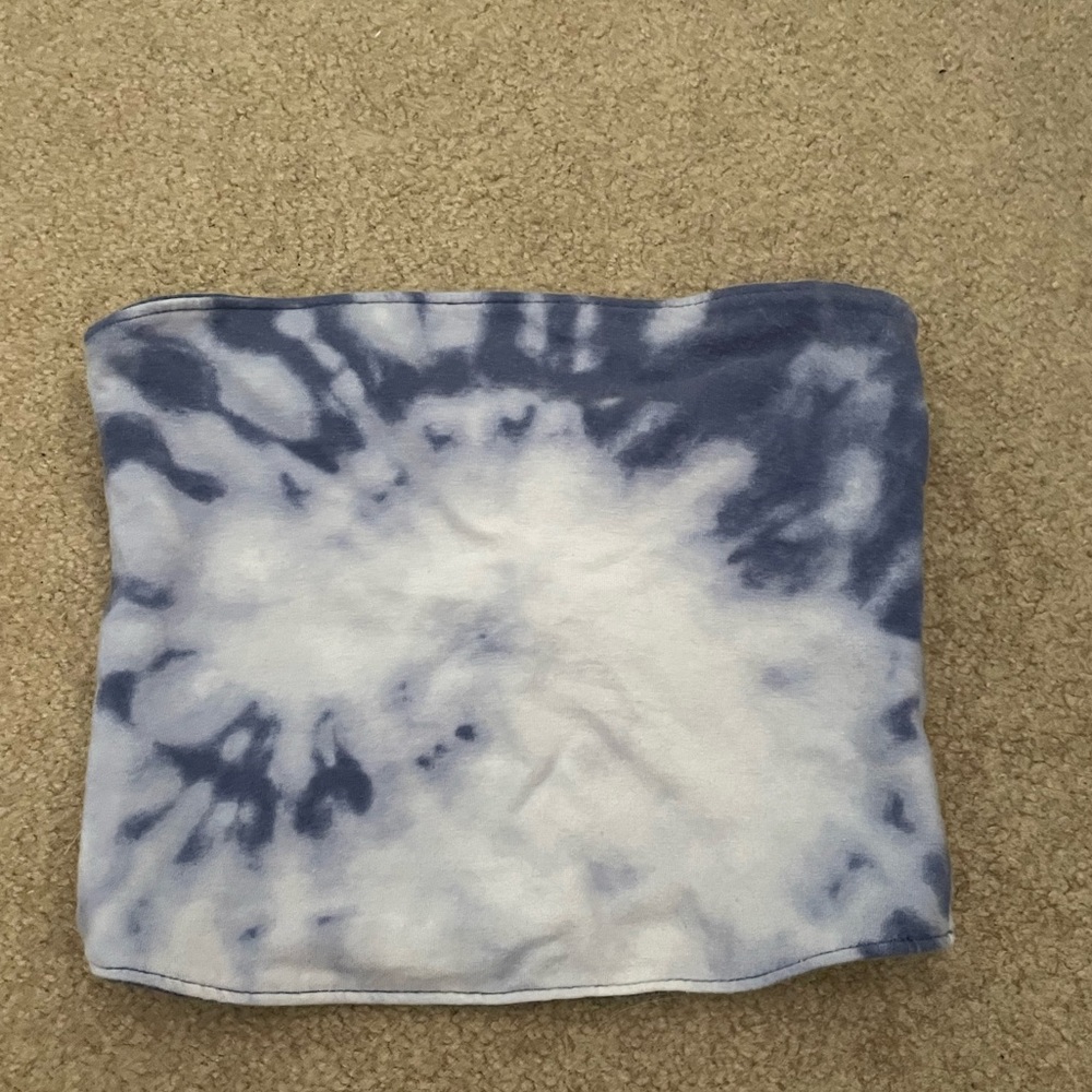 Hollister Reversible Blue and Tie Dye Tube Top